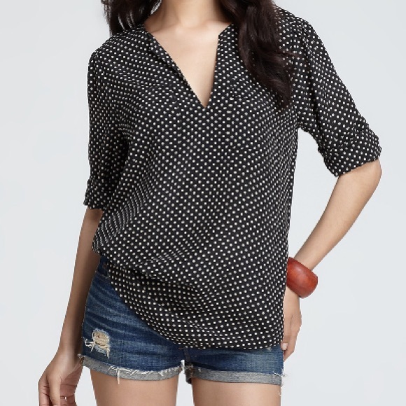 Joie | Polkadot Silk Blouse - Picture 4 of 16